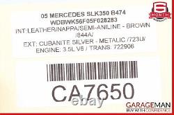 03-12 Mercedes R171 SLK350 R350 GL450 Engine Starter Motor 0061510501 OEM
