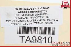 06-07 Mercedes W203 C230 C350 Bosch Engine Starter Motor Assembly OEM
