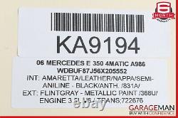 06-13 Mercedes W211 E350 4Matic C280 C300 Bosch Engine Starter Motor OEM