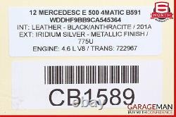 11-20 Mercedes W218 CLS550 S550 SL550 E550 M278 Engine Starter Motor Unit