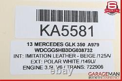 12-18 Mercedes GLK350 E350 CLS400 SLC43 Engine Motor Starter 2769064300 OEM