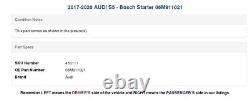 2017-2020 AUDI S5 Bosch Starter 06M911021