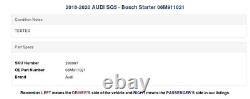 2018-2020 AUDI SQ5 Bosch Starter 06M911021