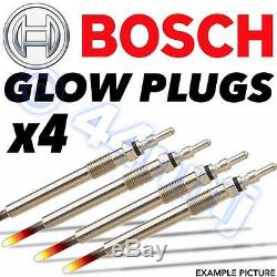 4x BOSCH Diesel Glow Plugs BMW 5 Series 520d inc. Touring E60 2007on
