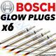 6x Bosch Diesel D Heater Glow Plugs Audi Q7 3.0 V6 Tdi 05