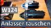 Anlasser Tauschen Mercedes W124 Starter Motor Swap Sostituzione Il Motorino Avviamento