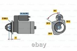 Bosch Remanufactured Starter Motor 0986018310 1831 GENUINE 5 YEAR WARRANTY