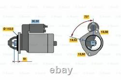 Brand New Genuine Bosch 0001368313 Starter 0 001 368 313