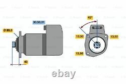 Brand New Genuine Bosch 0001417053 Starter 0 001 417 053