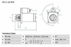 GENUINE BOSCH STARTER MOTOR FITS SCANIA 2 3 4 SERIES 0986011280 Free Delivery