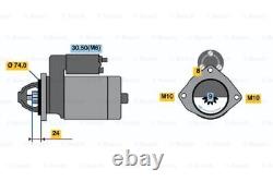 Genuine Bosch Starter Motor for BMW 530D E60 3.0L Diesel M57D30TU2 2009 2010