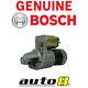 Genuine Bosch Starter Motor For Kubota Tractor 20hp & 17hp Diesel 1988 To 1998