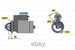 Genuine Bosch Starter Motor for SAAB 9-3 2.0L Petrol B204 01/98 12/02