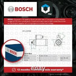 Starter Motor fits AUDI Bosch 02E911024A Genuine Top Quality Guaranteed