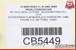 11-23 Mercedes W221 S63 GLE63 C63 CL63 AMG Unité de démarreur Bosch pour moteur