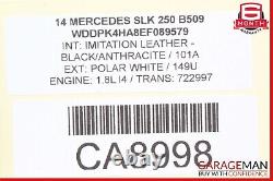 12-15 Mercedes R172 SLK250 C300 C350 GLK350 Unité de démarreur moteur Bosch OEM