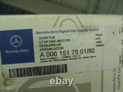 Démarreur authentique Mercedes-Benz A0061517501/80 Bosch 0001115100 12v 1.8kw