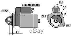 Le Démarreur D'origine Bosch Convient Aux Bmw 316i E36 1.6l 1.9l Essence 1991 2001