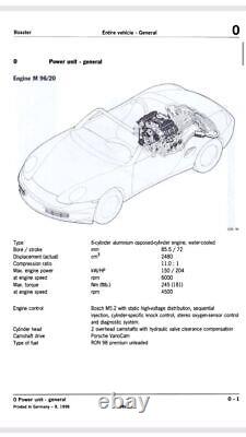 Moteur de démarrage authentique Bosch 986.604.104.00 pour Porsche Boxster 986 2.5 2.7