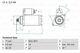 Starter Motor Adapte Mitsubishi Pajero/shogun Mk3 3.2d 00 À 06 4m41 Genuine Bosch
