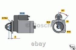 Véritable Moteur Bosch Reman Starter 0986016660