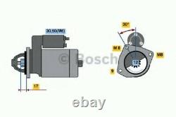 Véritable Moteur Bosch Reman Starter 0986022121