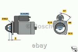 Véritable Moteur Bosch Reman Starter 0986022800